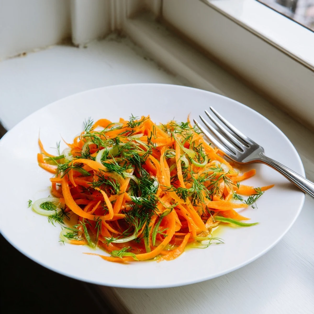 Fresh orange carrots tossed in zesty lemon dill marinade for this refreshing Marinated Lemon Dill Carrot Salad