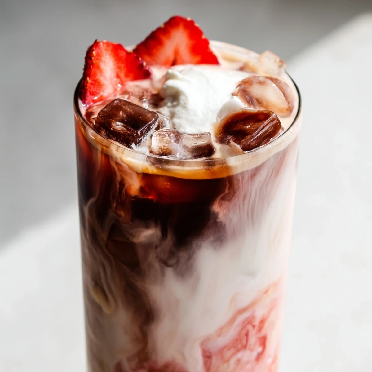 Strawberry Cream Cold Latte