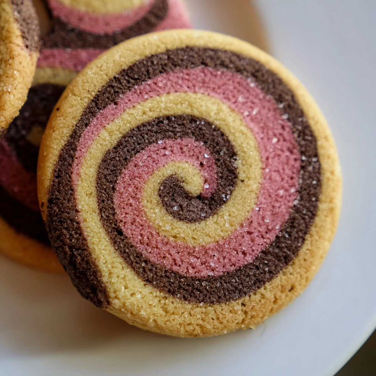 Neapolitan Swirl Cookies