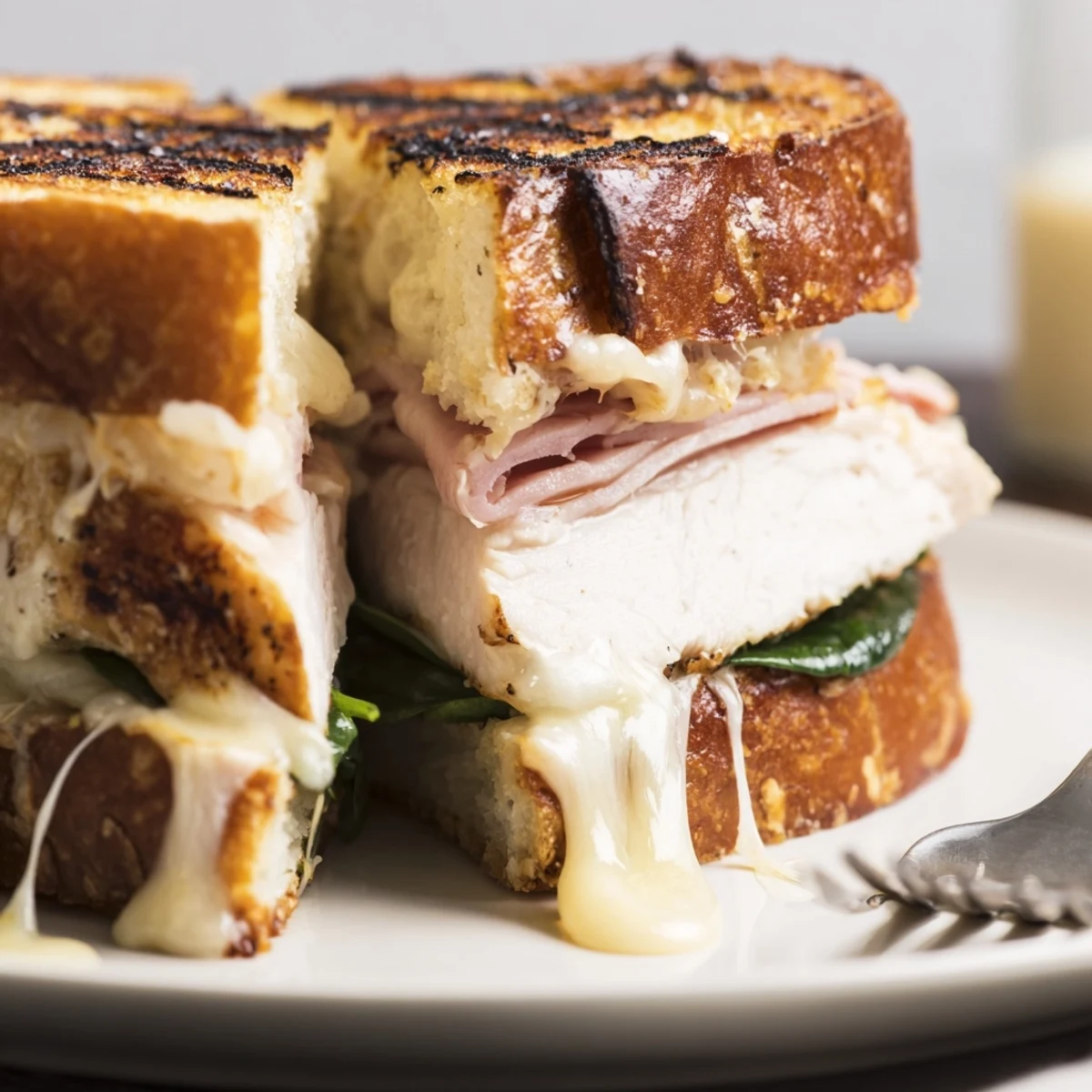 Grilled Chicken Cordon Bleu