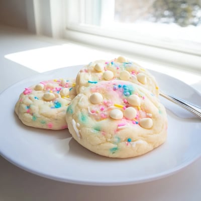 Pastel White Chocolate Cookies
