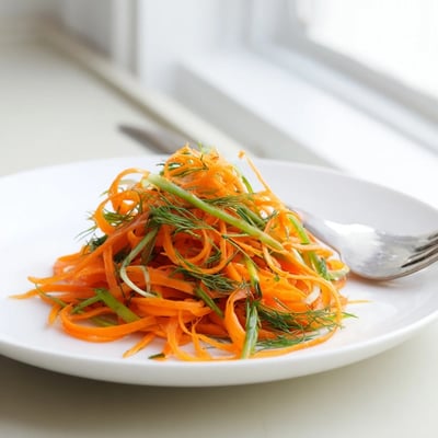 Marinated Lemon Dill Carrot Salad