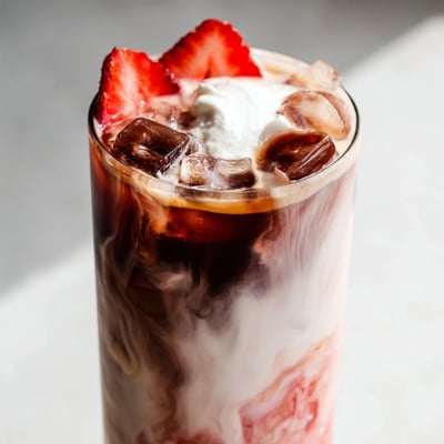 Strawberry Cream Cold Latte